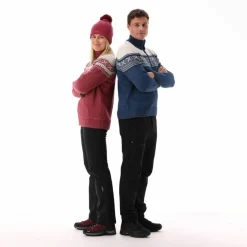 Felpa da uomo a mezza zip in Wooltech
