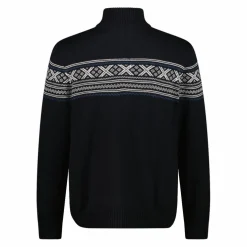 Felpa da uomo a mezza zip in Wooltech