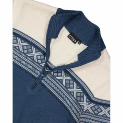 Felpa da uomo a mezza zip in Wooltech