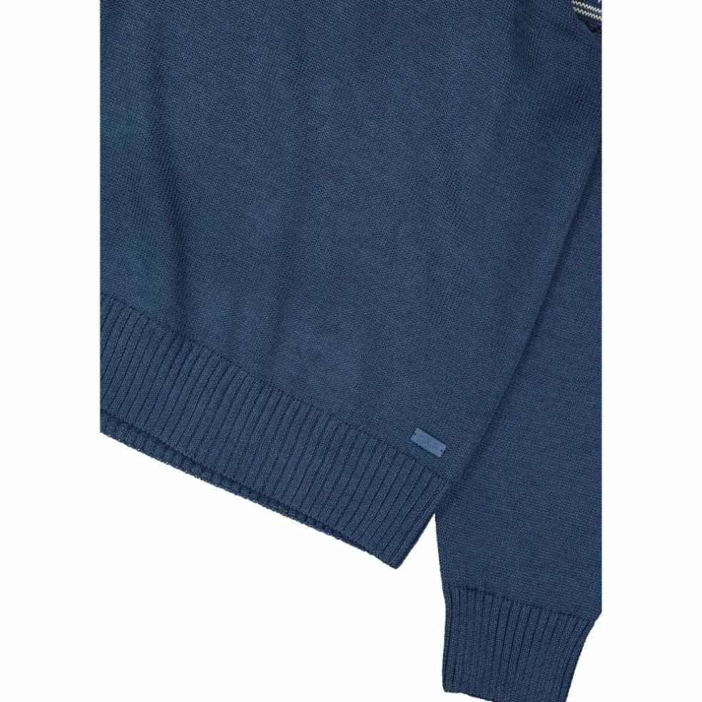 Felpa da uomo a mezza zip in Wooltech