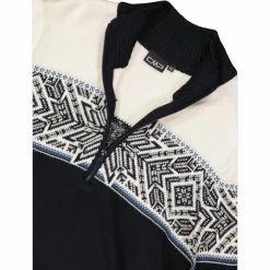 Felpa da uomo a mezza zip in Wooltech