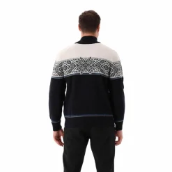 Felpa da uomo a mezza zip in Wooltech