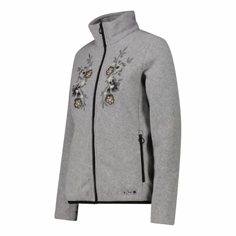 Felpa in pile da donna Arctic Fleece melange con stampa floreale