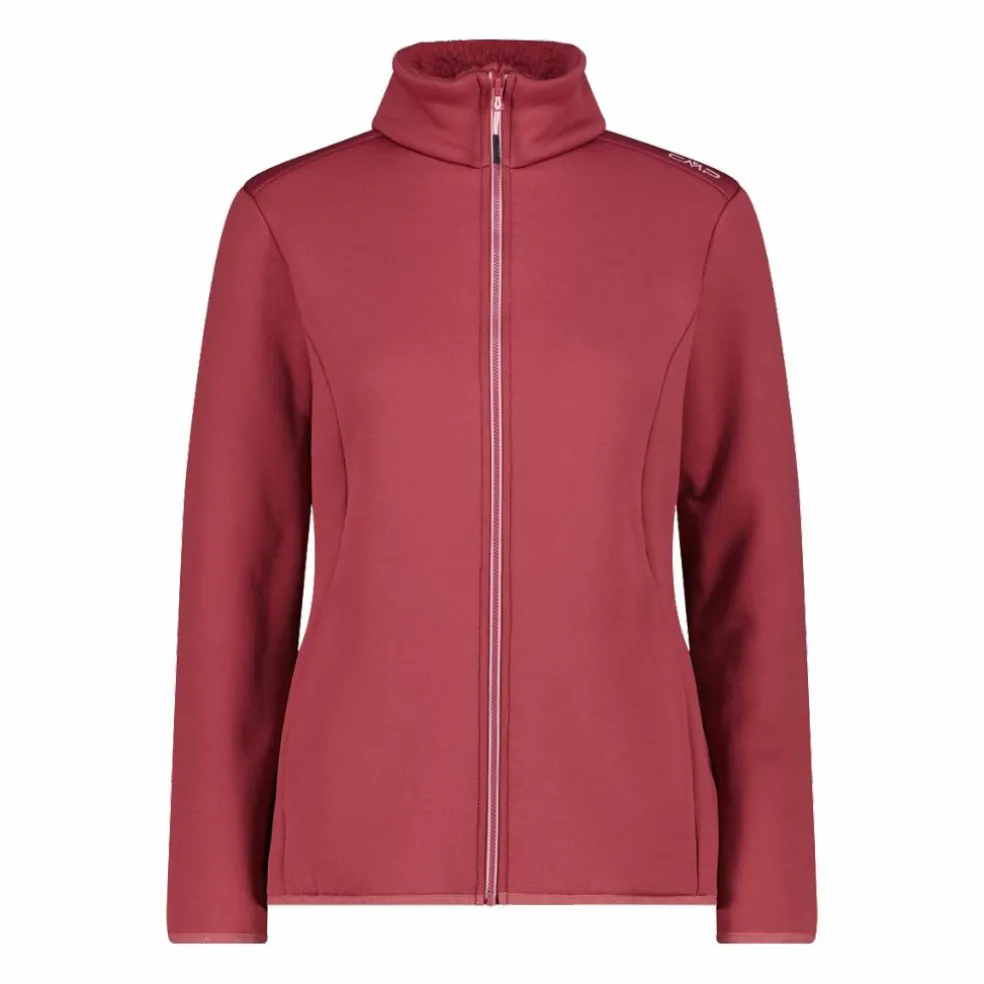 Felpa in pile da donna con pelliccetta in Stretch Performance