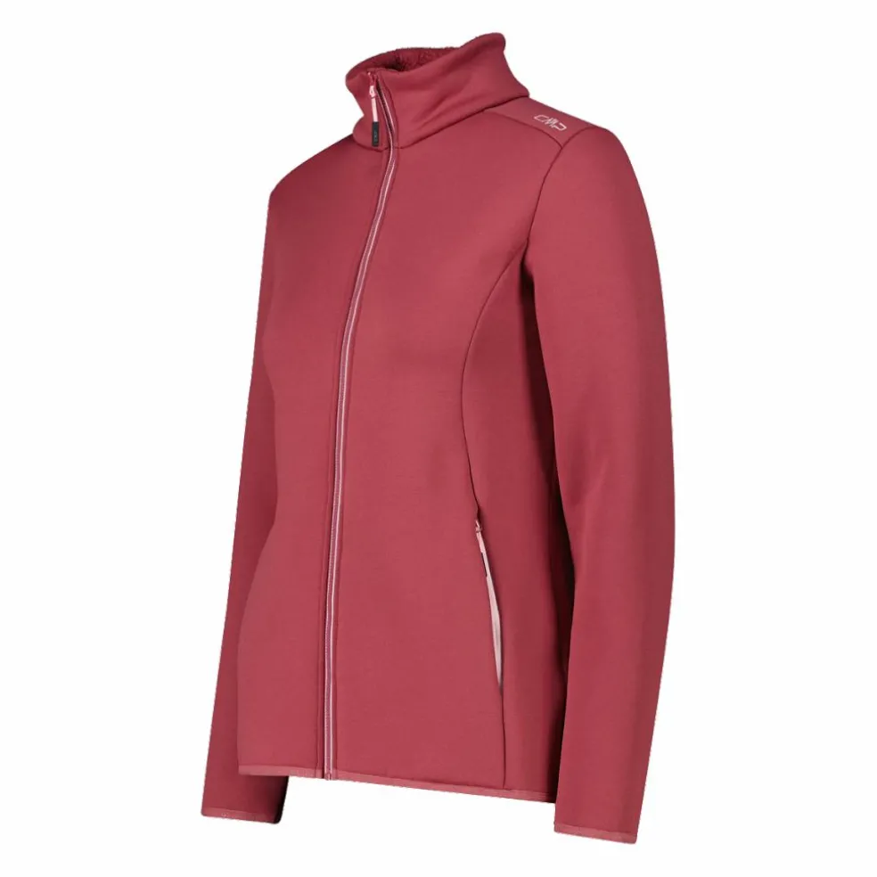 Felpa in pile da donna con pelliccetta in Stretch Performance