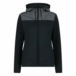Felpa in pile da donna in Stretch Performance melange pied de poule