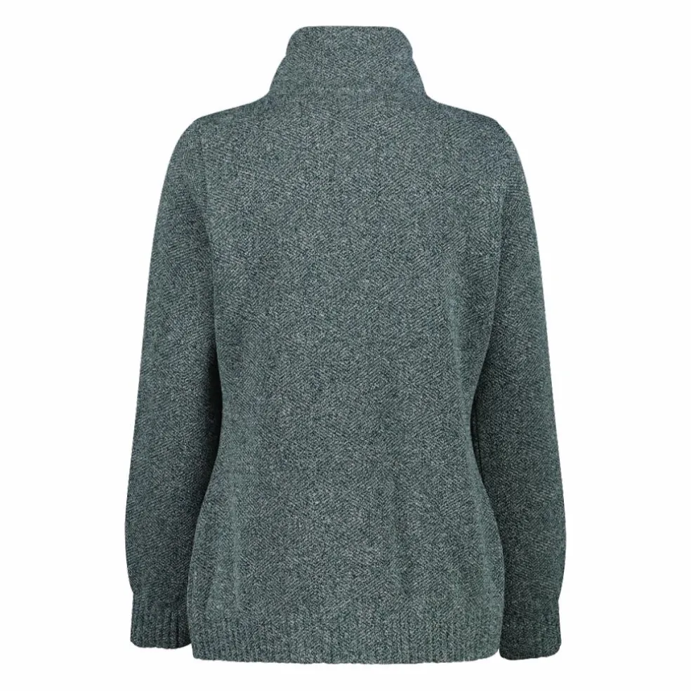 Felpa in pile knit tech da donna