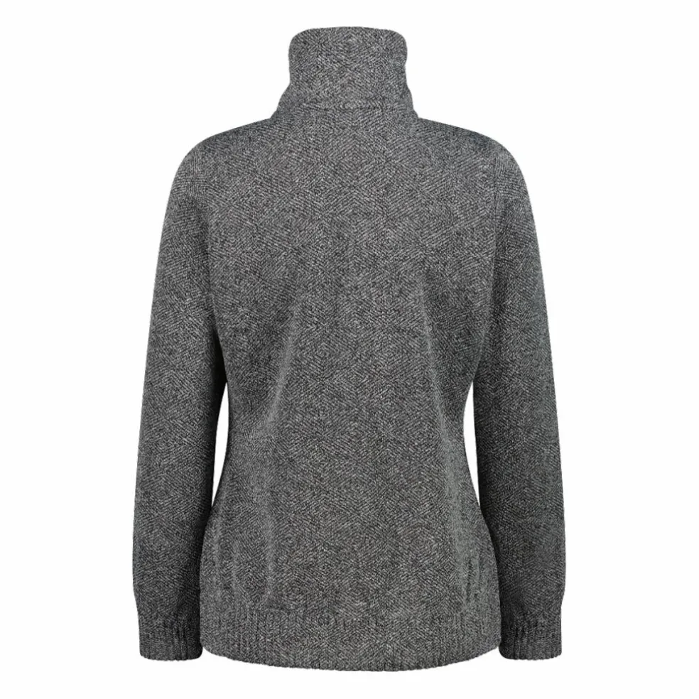 Felpa in pile knit tech da donna