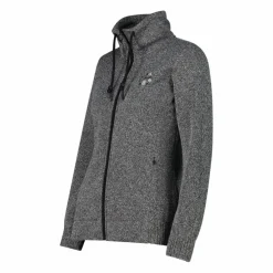 Felpa in pile knit tech da donna
