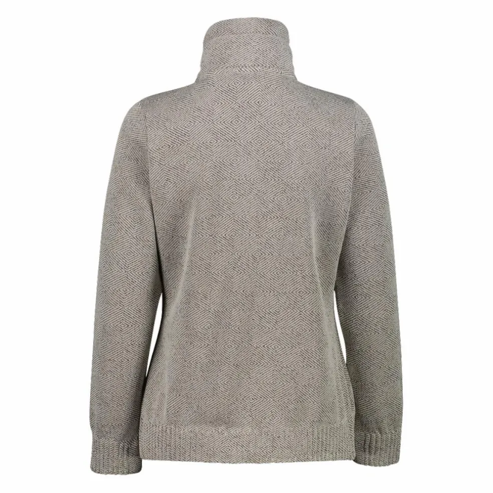 Felpa in pile knit tech da donna