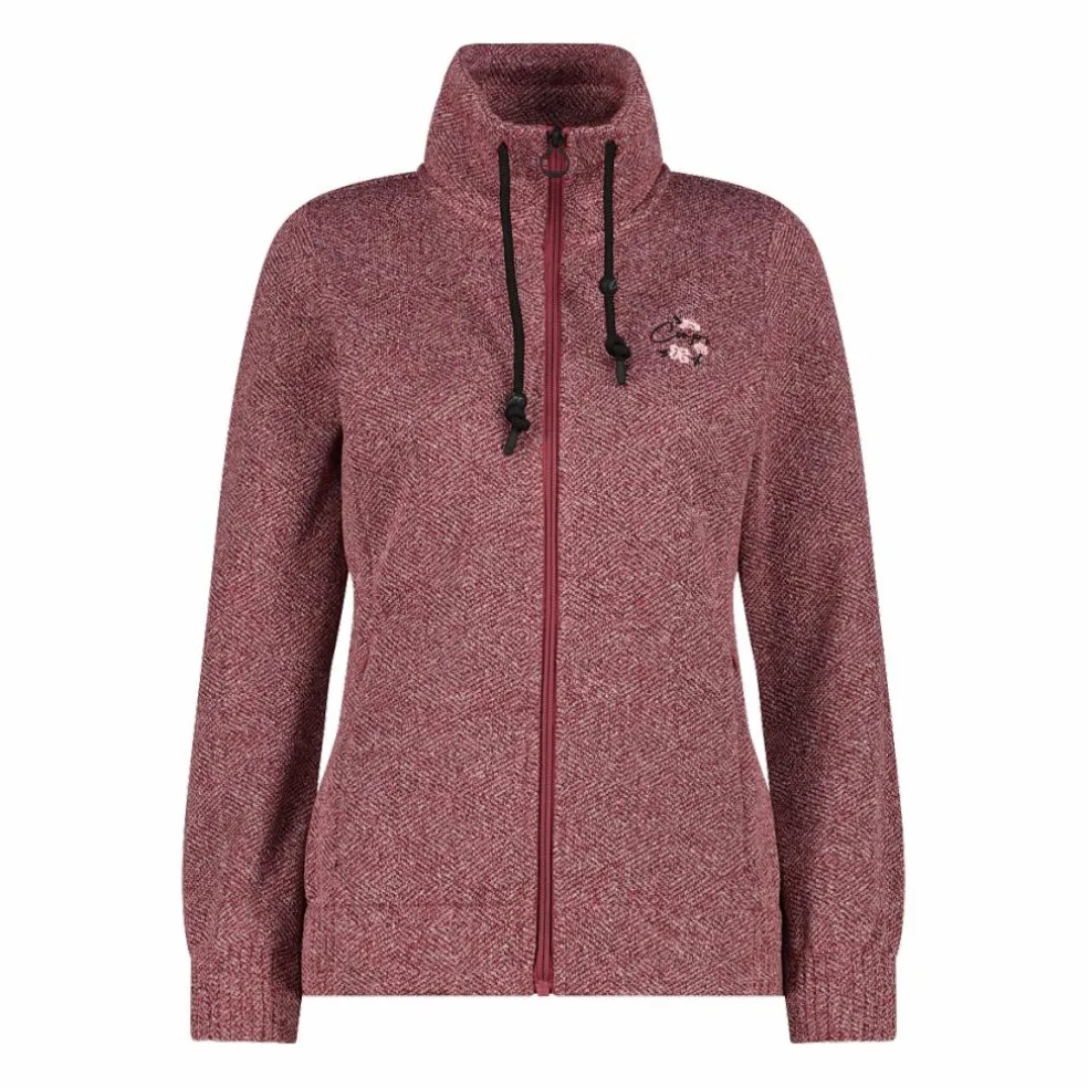 Felpa in pile knit tech da donna