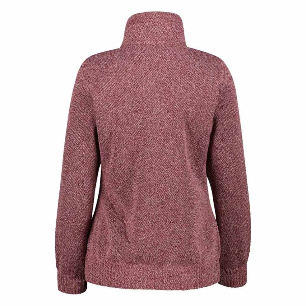 Felpa in pile knit tech da donna