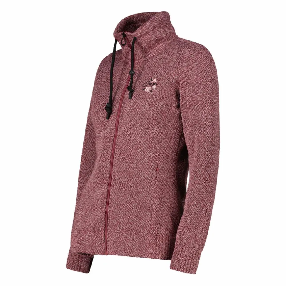 Felpa in pile knit tech da donna