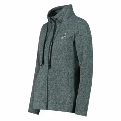 Felpa in pile knit tech da donna