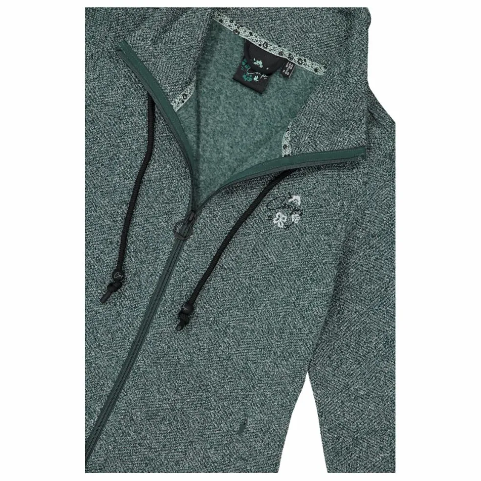 Felpa in pile knit tech da donna
