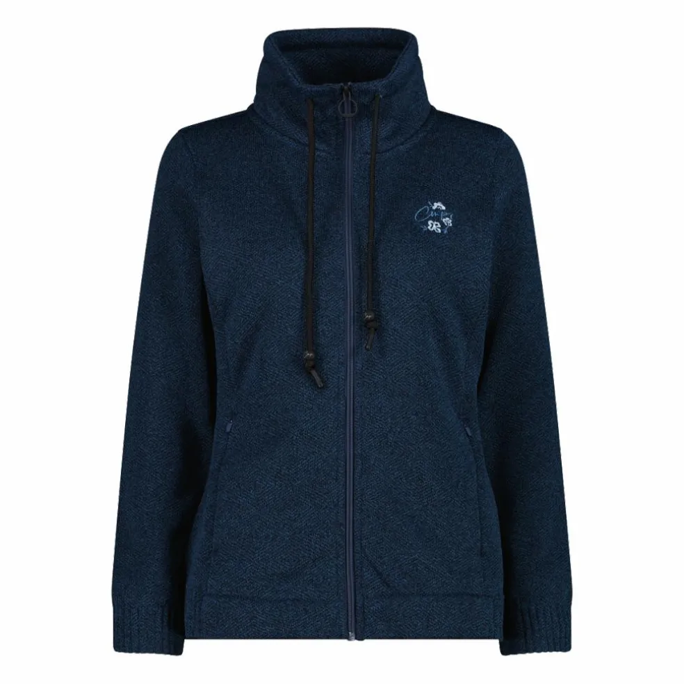 Felpa in pile knit tech da donna