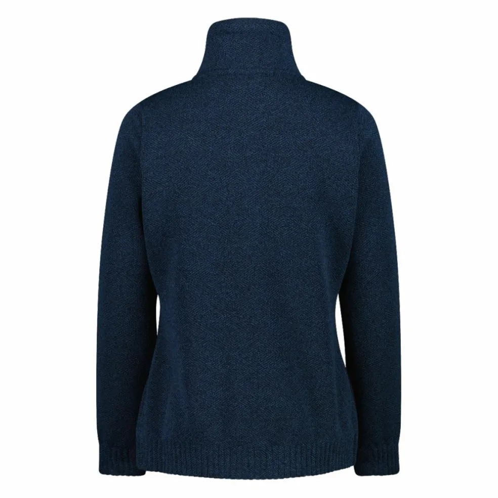 Felpa in pile knit tech da donna