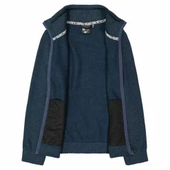 Felpa in pile knit tech da donna