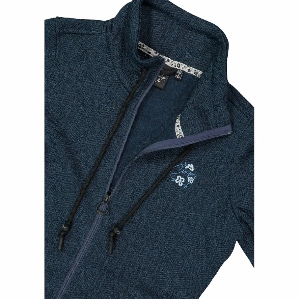 Felpa in pile knit tech da donna