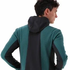 Felpa Unlimitech Grid Tech stretch con cappuccio da Uomo