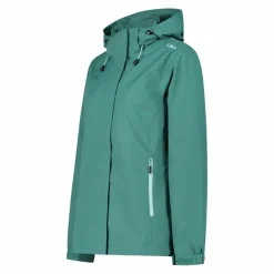 Giacca antipioggia da donna con cappuccio staccabile