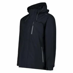 Giacca antipioggia da uomo con cappuccio staccabile