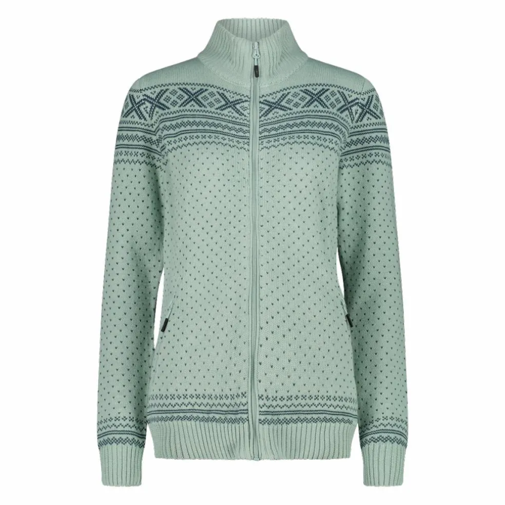 Giacca con zip da donna in Wooltech