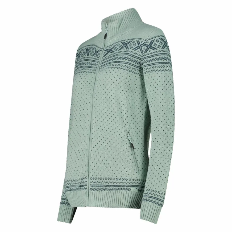 Giacca con zip da donna in Wooltech