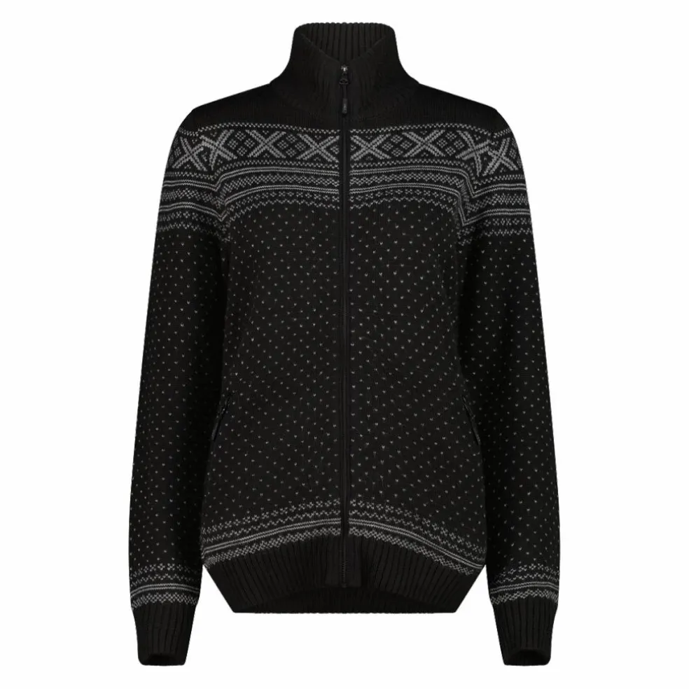 Giacca con zip da donna in Wooltech