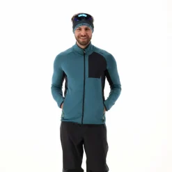 Giacca con zip in pile Merino da uomo Unlimitech