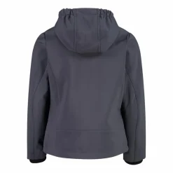 Giacca da bambina in softshell con cappuccio