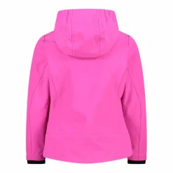 Giacca da bambina in softshell con cappuccio