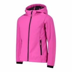 Giacca da bambina in softshell con cappuccio