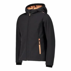 Giacca da bambina in softshell con cappuccio