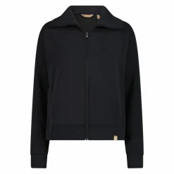 Giacca da donna con zip e finitura in modal satinato