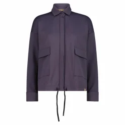 Giacca da donna in tessuto a maglia interlock