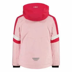 Giacca da sci da bambina con cappuccio staccabile