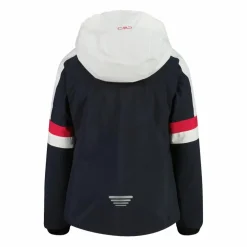 Giacca da sci da bambina con cappuccio staccabile