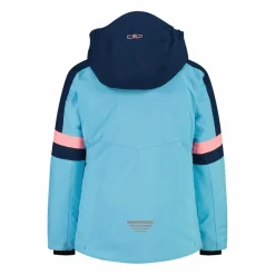 Giacca da sci da bambina con cappuccio staccabile