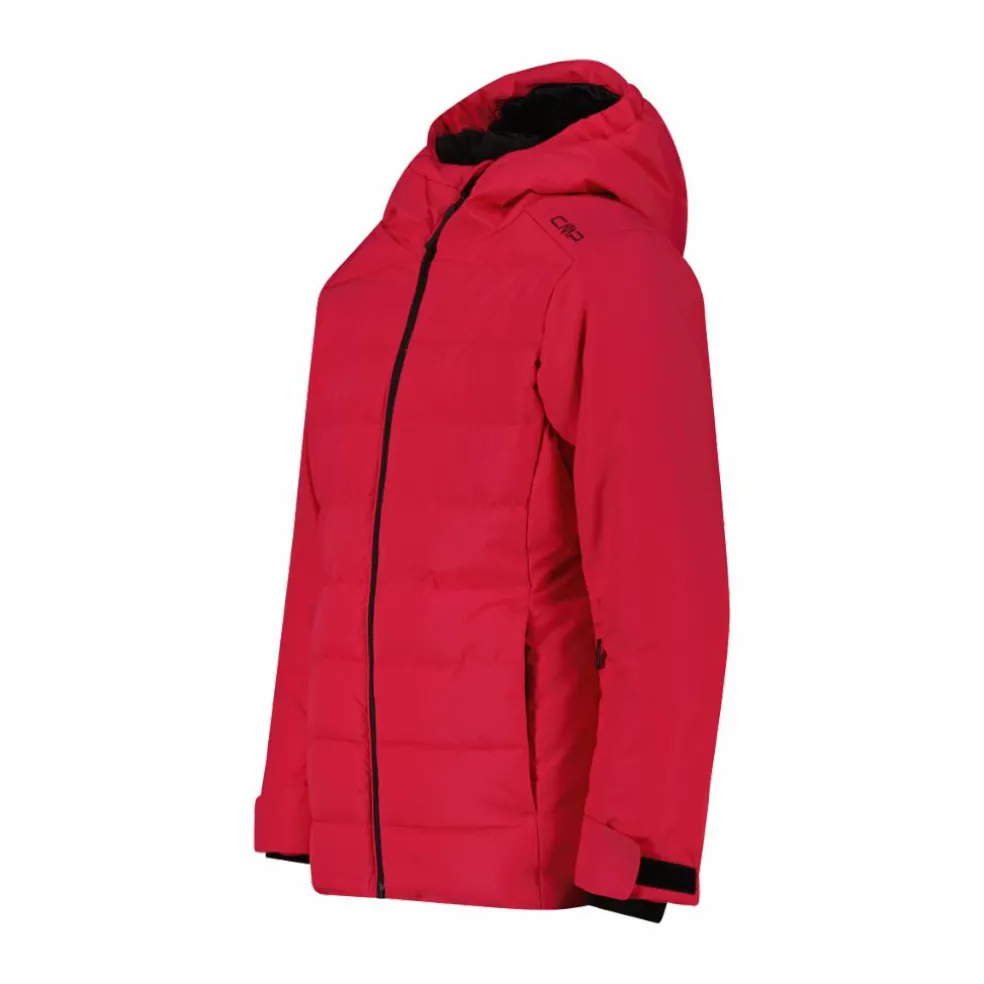Giacca da sci da bambina con cappuccio