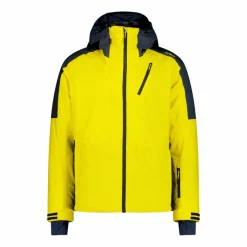 Giacca da sci da uomo in twill con cappuccio