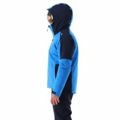 Giacca da sci da uomo in twill con cappuccio