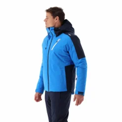 Giacca da sci da uomo in twill con cappuccio