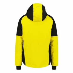 Giacca da sci da uomo in twill con cappuccio