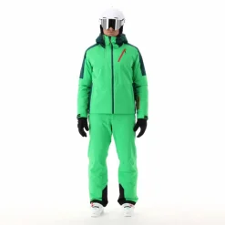 Giacca da sci da uomo in twill con cappuccio