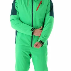Giacca da sci da uomo in twill con cappuccio