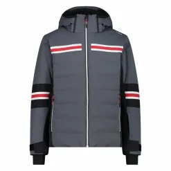 Giacca da sci da uomo in twill con cappuccio 4 way stretch