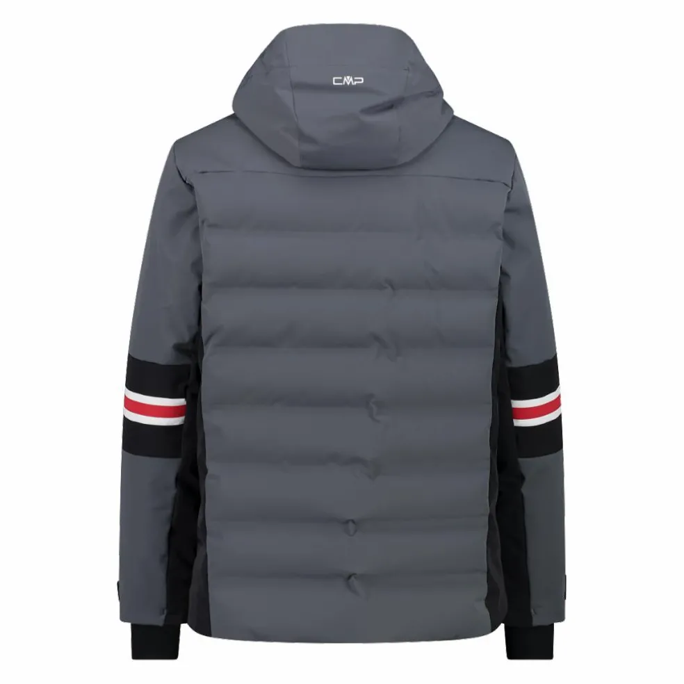 Giacca da sci da uomo in twill con cappuccio 4 way stretch