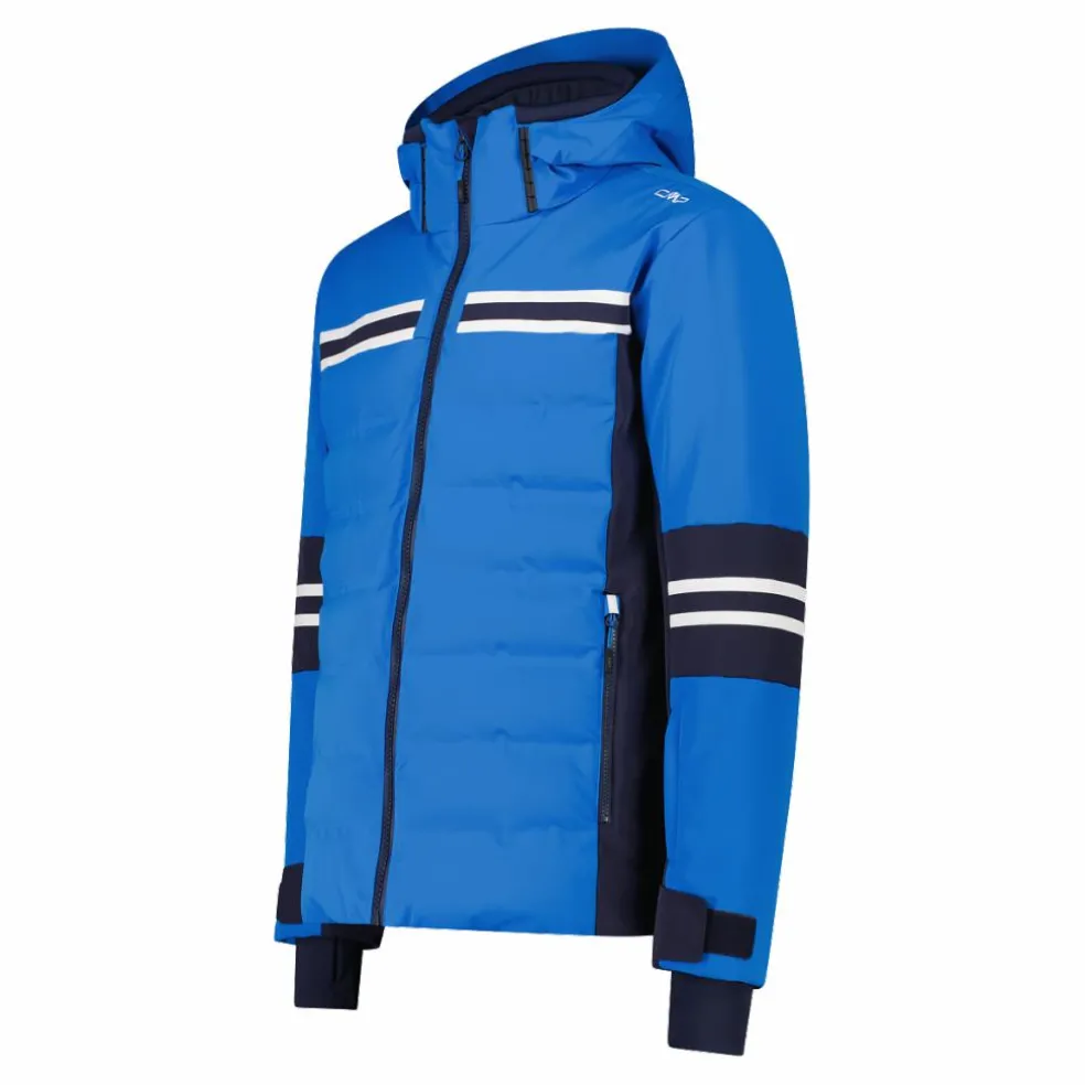 Giacca da sci da uomo in twill con cappuccio 4 way stretch