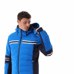 Giacca da sci da uomo in twill con cappuccio 4 way stretch